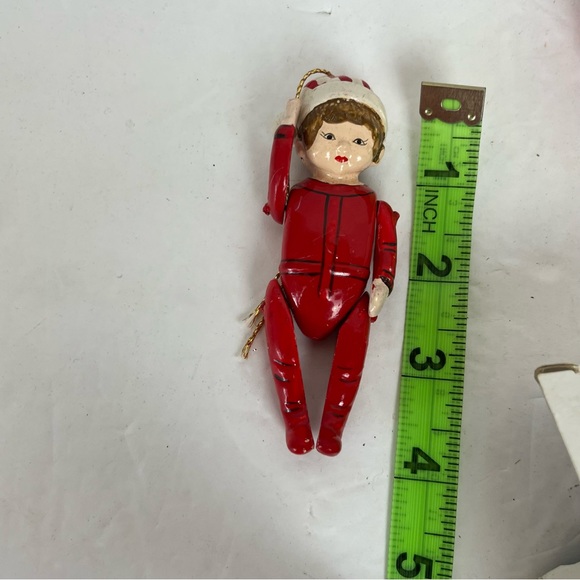 Bundle of tin toy airplane ride & ornament-nightcap Ned-IOB - Picture 6 of 12